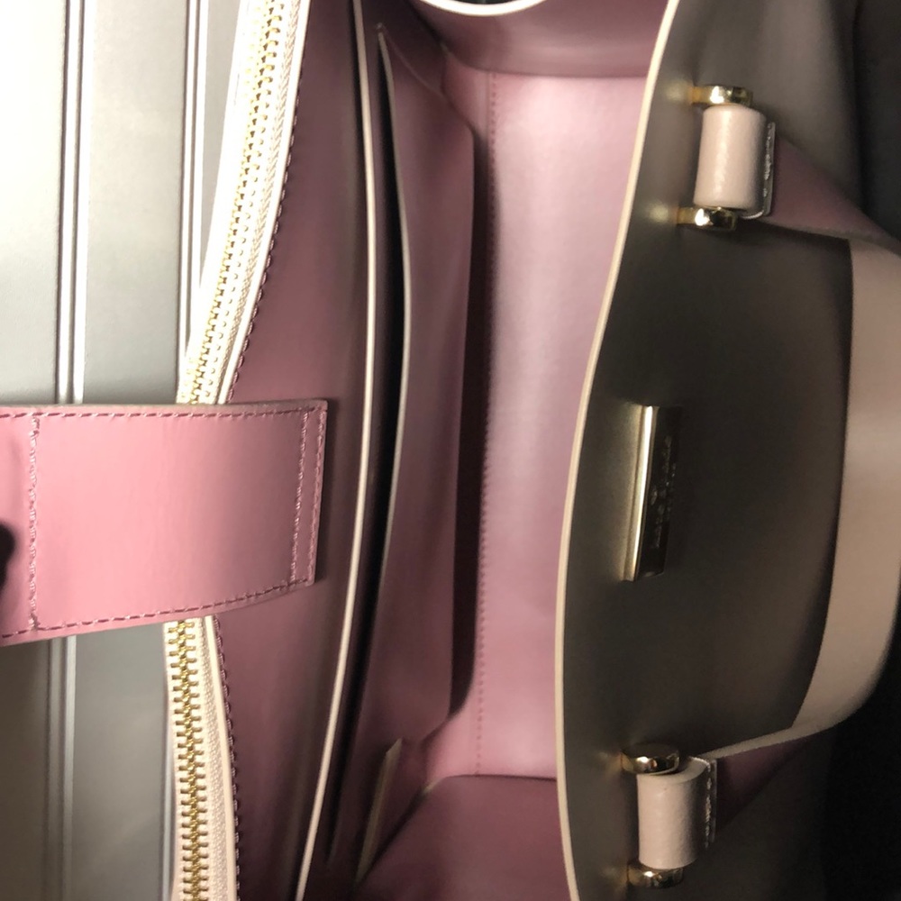 Kate Spade Two Tone Dusty Rose Handbag - Picture 5 of 8